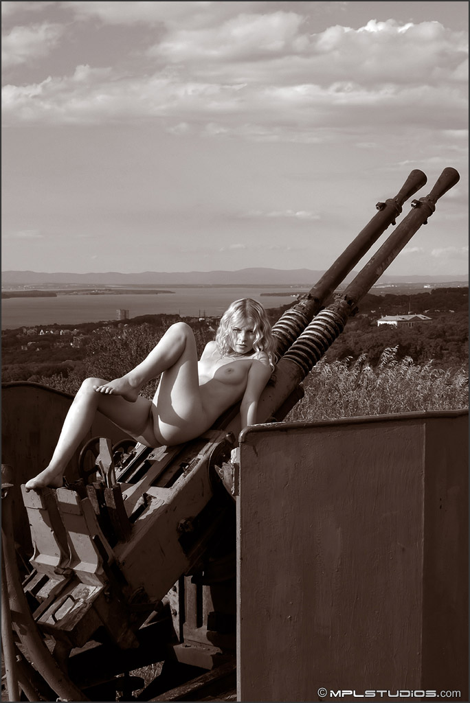 Photo #3 of Nika posing in Big Guns