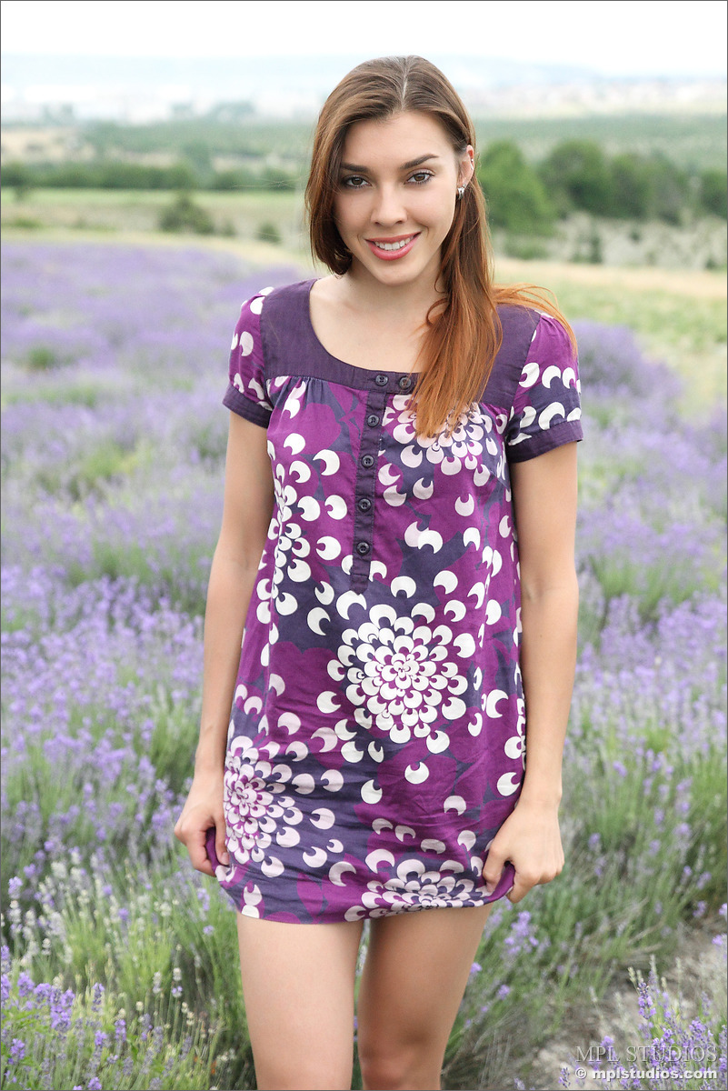 Photo #1 of Sabrina posing in Lavender Fields