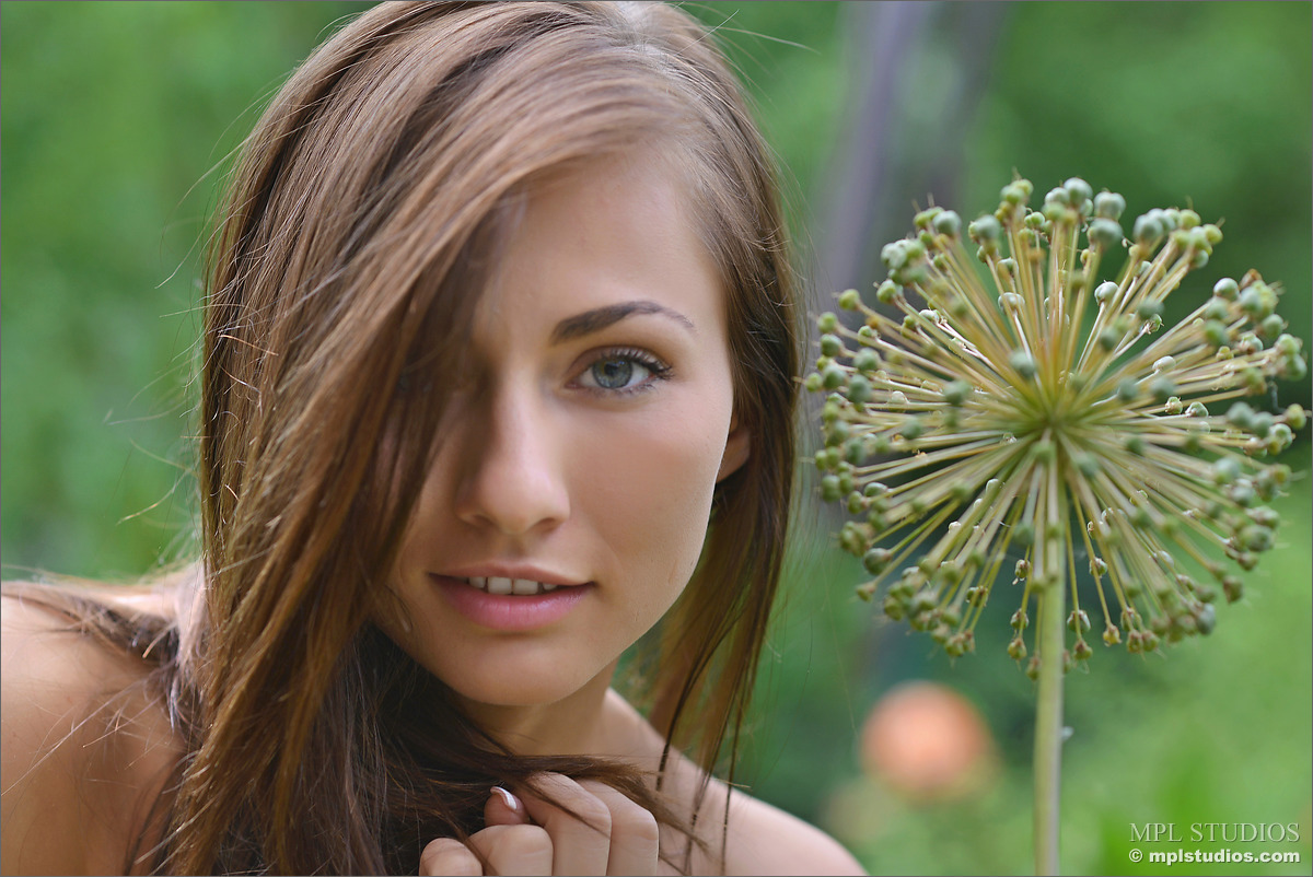 Photo #1 of Michaela Isizzu posing in Garden of Love II