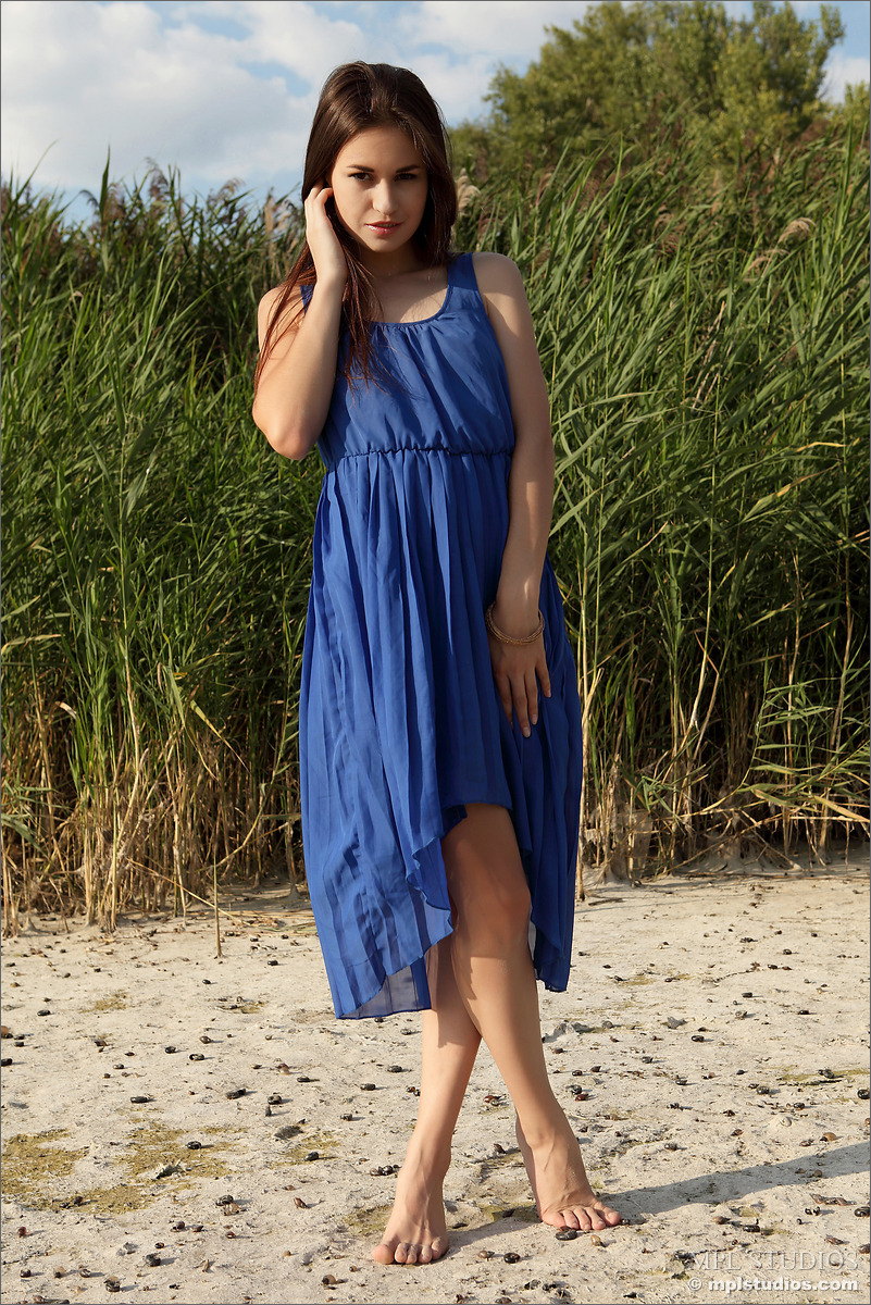 Photo #1 of Mila posing in Nude at the Beach