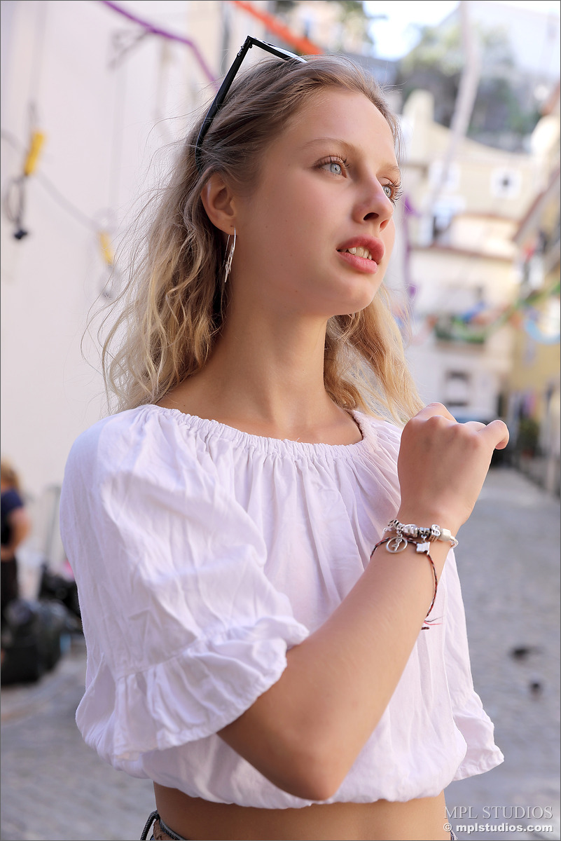 Photo #1 of Clarice posing in Postcard from Lisbon