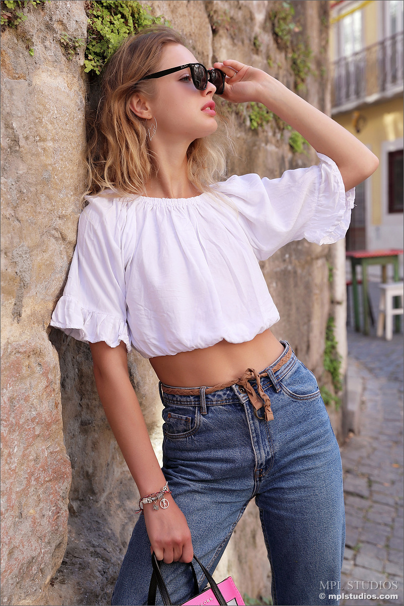 Photo #4 of Clarice posing in Postcard from Lisbon