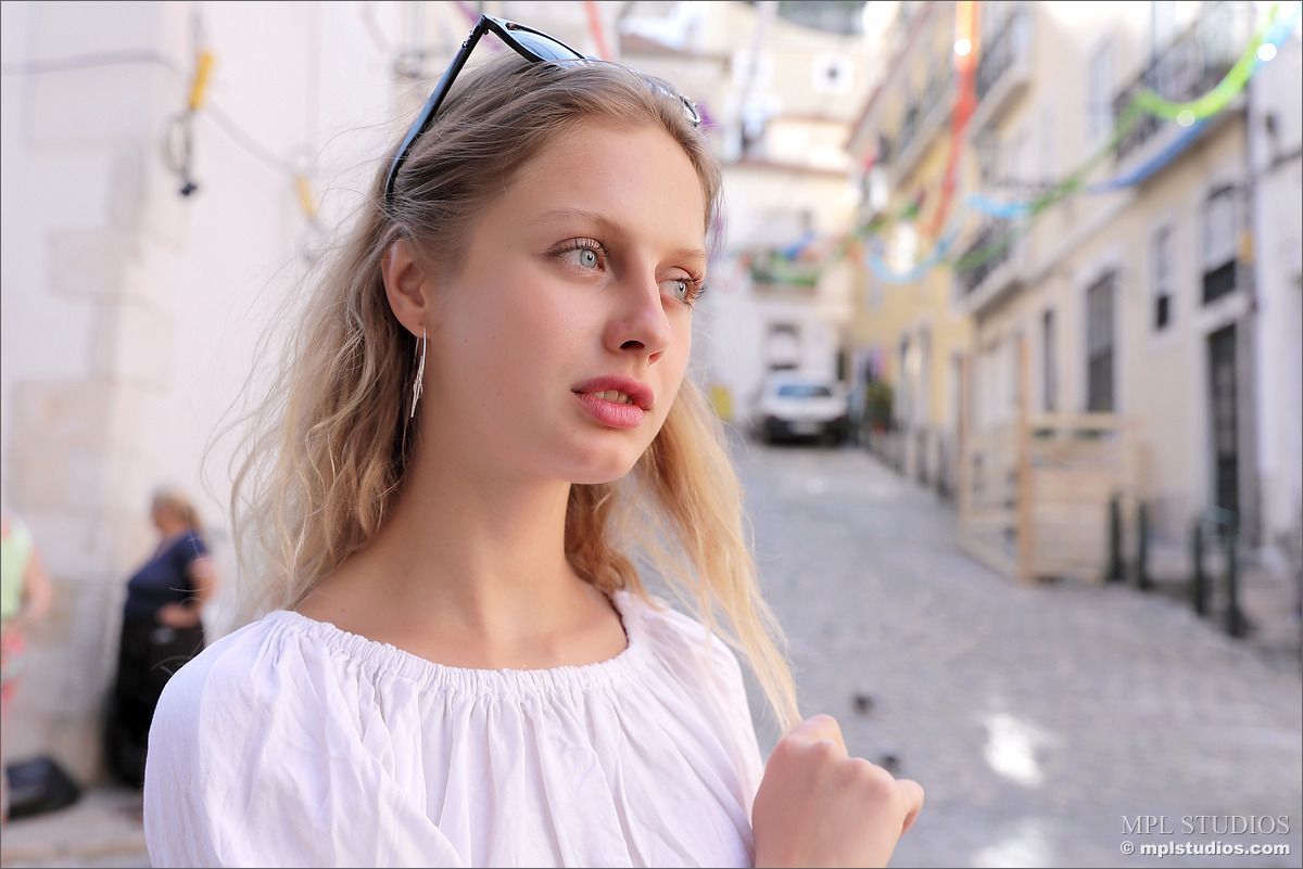 Photo #6 of Clarice posing in Postcard from Lisbon