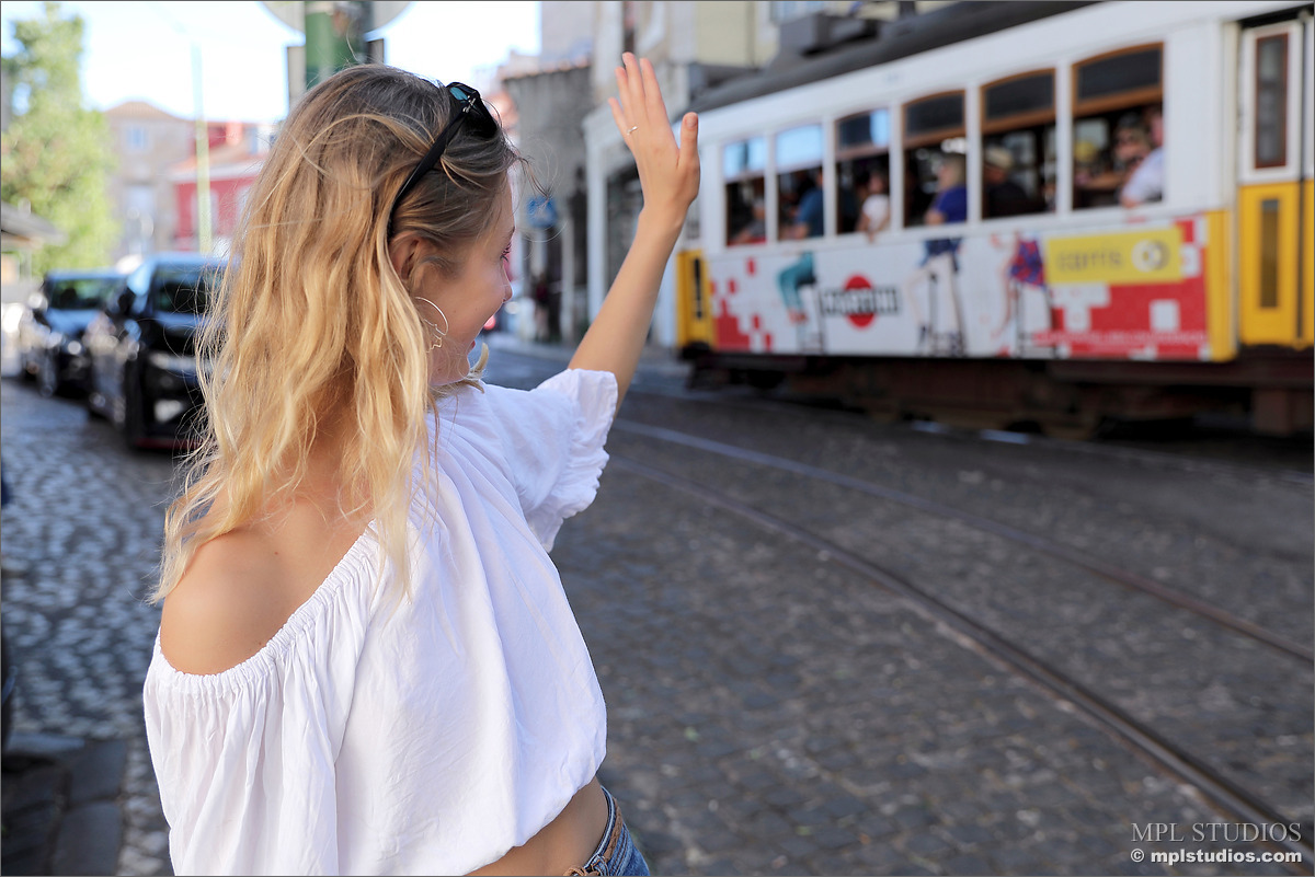 Photo #4 of Clarice posing in Postcard from Lisbon