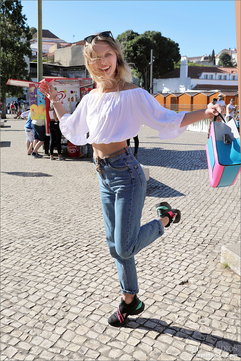 Photo #5 of Clarice posing in Postcard from Lisbon