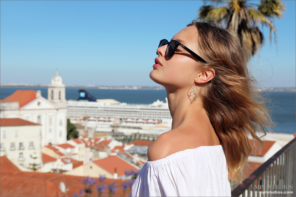 Photo #7 of Clarice posing in Postcard from Lisbon