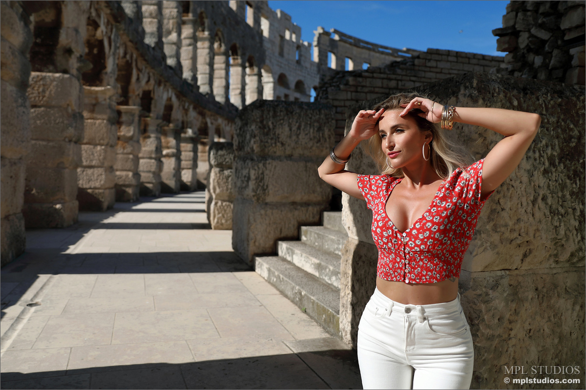 Photo #1 of Cara Mell posing in Postcard from Pula