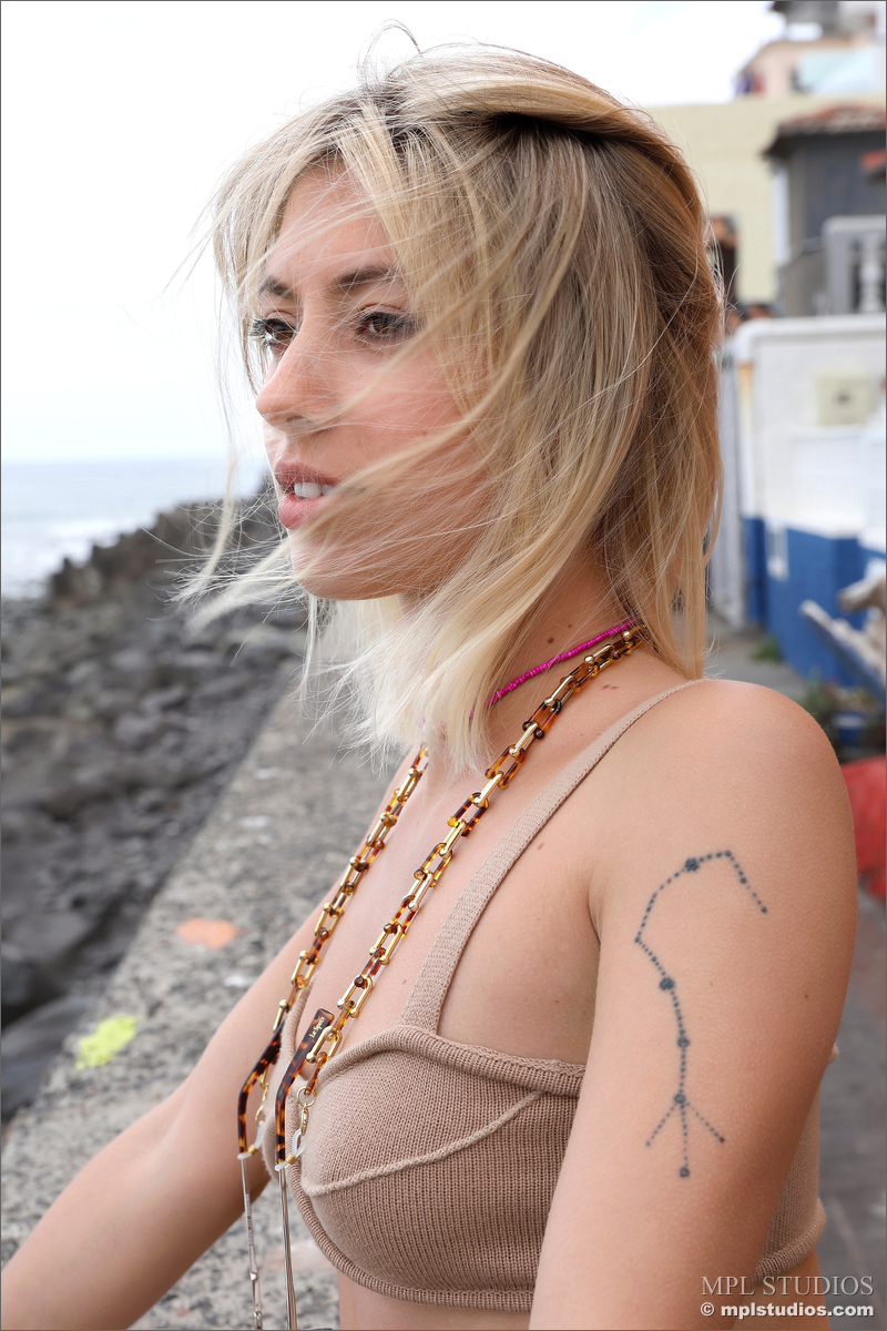Photo #1 of Avery posing in Postcard from Paul do Mar