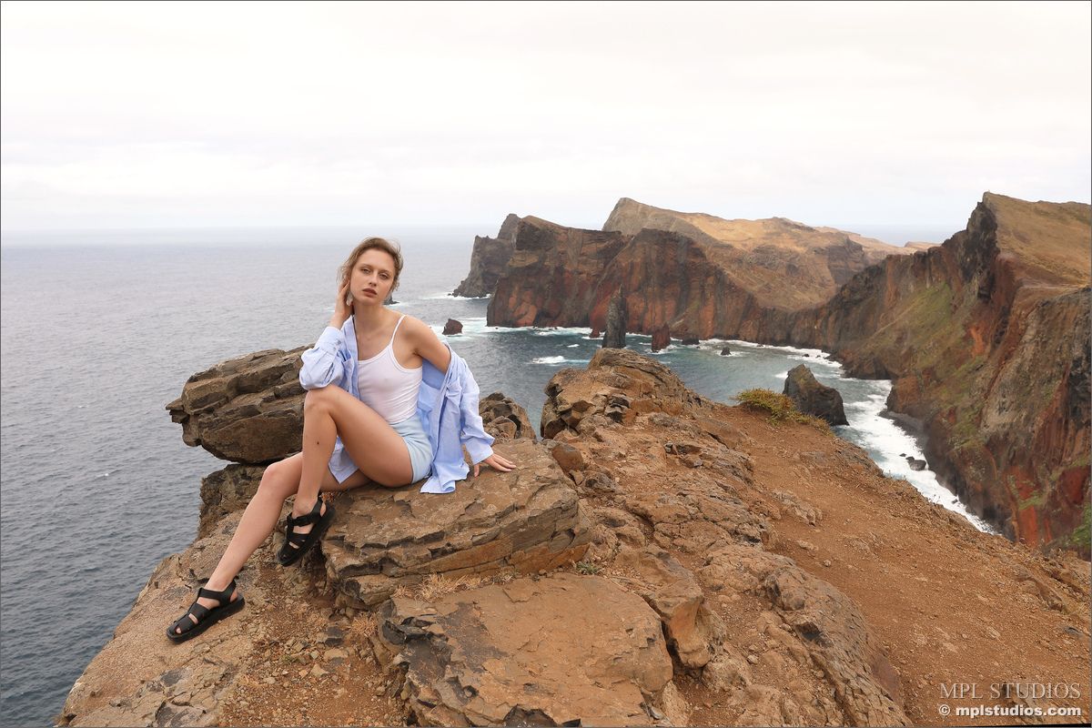 Photo #8 of Clarice posing in Postcard from Madeira
